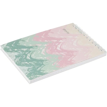 Блокнот А6,60л,кл,греб.верх,обл.мат.лам. Attache Selection Pastel Волны
