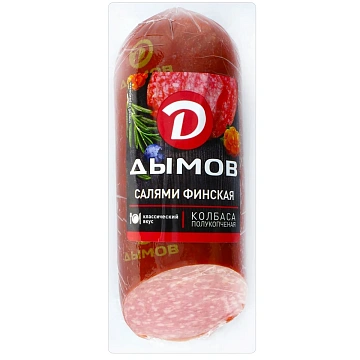 Колбаса Дымов салями Финская полукопченая, 330г
