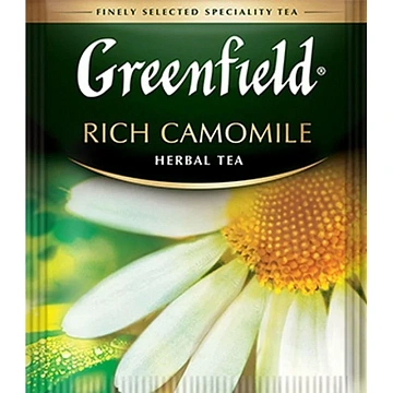 Чай GREENFIELD 'Rich Camomile' травяной ромашковый, 25 пакетиков в конвертах по 1,5 г, 0432-10