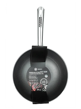 Сковорода-вок Proffi kitchen Cast Iron Proffi, 24см