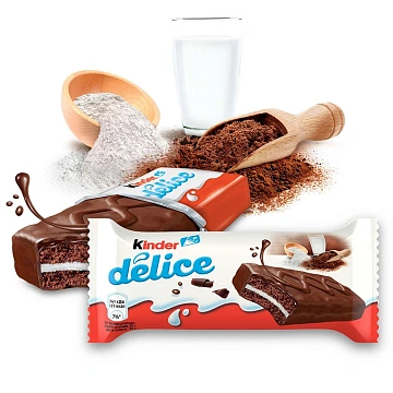 Бисквит Kinder Delice шоколадный, 39г