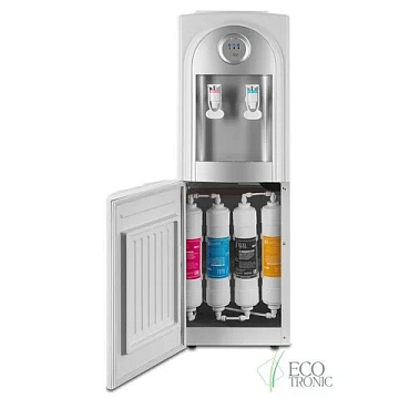 Пурифайер для воды ECOTRONIC C21-U4LE, напольный, НАГРЕВ/ОХЛАЖДЕНИЕ ЭЛЕКТРОННОЕ, 2 крана, белый, 716