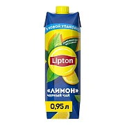 Чай черный Lipton с лимоном холодный, 950мл