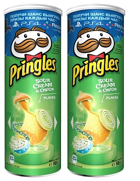 Чипсы Pringles картофельные Сметана и лук, 165г