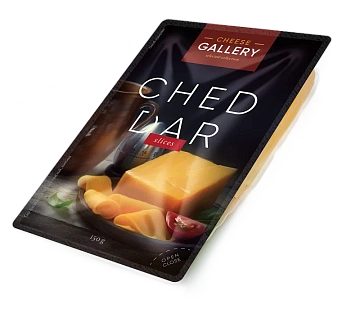 Сыр полутвердый Cheese Gallery Чеддер красный 45%, 150г