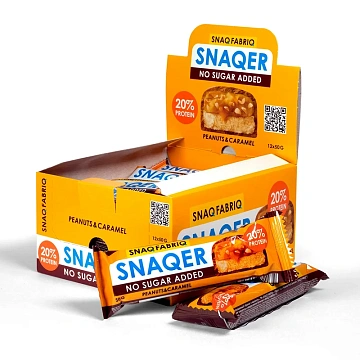 Батончик протеиновый Snaq Fabriq Арахис-карамель-шоколаде без сахара, 50г