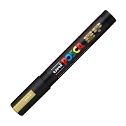 Маркер акриловый Uni Posca PC-5M золотой, 1.8 - 2.5 мм, круглый