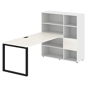 Рабочая станция EQRST 1217 Ясень Траун/Черный 2190х1250х1355 EDIS