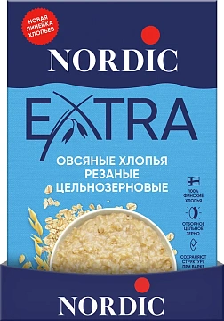 Хлопья овсяные Nordic 5 минут варки, 400г