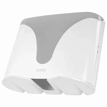 Диспенсер для полотенец EXTRA LAIMA PROFESSIONAL, (Система H2), Z-сложения, белый, ABS-пластик, 609472