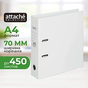 Папка-регистратор Strong Line  70мм, белый, ПБП2, карм.кор