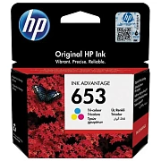 Картридж струйный HP (3YM74AE) DeskJet Plus Ink Advantage 6075/6475, №653, цветной, 200 страниц, ори