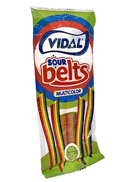 Мармелад жевательный Vidal Rainbow Sour Belts, 90г