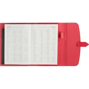 Ежедневник недатированныйА5 Senate красный 272 стр. 3-213/01