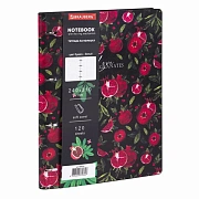 Тетрадь на кольцах БОЛЬШАЯ А4 (240х310 мм), 120 л., под кожу, BRAUBERG VISTA, 'Гранаты', 404513