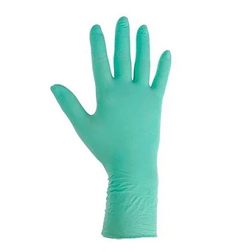 Перчатки нитриловые Benovy Nitrile MultiColor р.M, зеленые, 50 пар