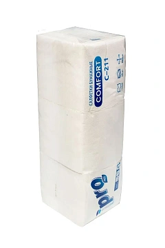 Салфетки бумажные Protissue 1сл 23х23 белые 500шт в уп С211