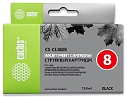 Картридж струйный Cactus CS-CLI8BK черный (12мл) для Canon MP470/MP500/MP530/MP600/MP800/MP810/MP830