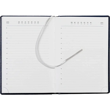 Ежедневник недатированный синий, А5, 148x218, 352стр, Agenda