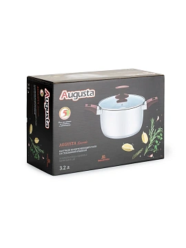 Кастрюля с крышкой Attribute Augusta, 3.2л