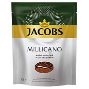 Кофе Jacobs Monarch Millicano раств.с молотым 75г пакет