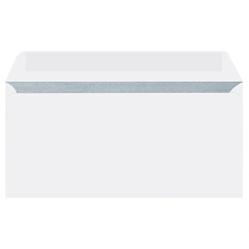 Конверт E65, OfficeSpace, 110*220мм, с подсказом, б/окна, отр. лента, внутренняя запечатка, 100,шт