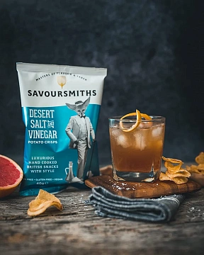 Чипсы Savoursmiths Соль пустыни и уксус, 150г
