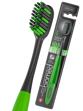 Зубная щетка Biomed Black средняя жесткость