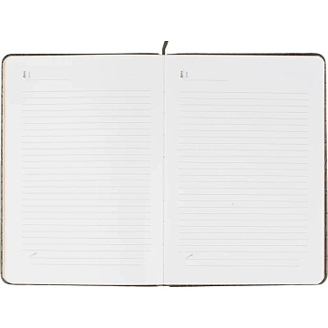 Ежедневник недатированный черный, рептилия, А5 136 л., ATTACHE