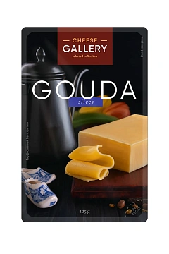Сыр Cheese Gallery Гауда полутвердый нарезка 45%, 125г