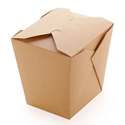 Коробка для лапши картонная 10.4 x 9 x 10.2см, 560мл х 35шт