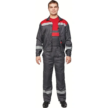 Костюм лет муж (куртка, пк) л20 сер/крас 128-132/182-188 (Арсенал-СП)