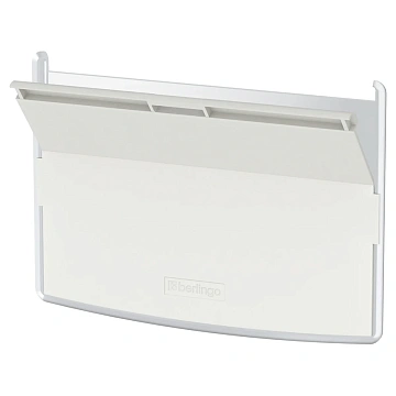 Бейдж горизонтальный Berlingo 'ID 300', 85*55мм, светло-серый, без держателя