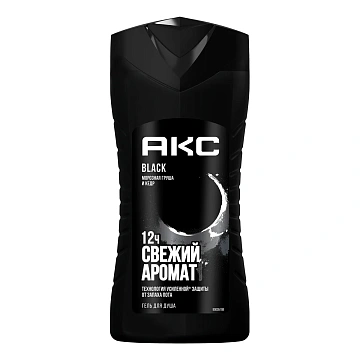Гель для душа Акс Black мужской, 250мл