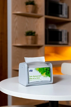 Диспенсерные салфетки Tellus (tork) Xpressnap N4 16x23см, белые, 2 слоя, 200шт, 10844 (10840)