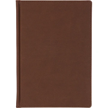 Ежедневник датированный 2026 А5+ VELVET Коричневый 3-123/03