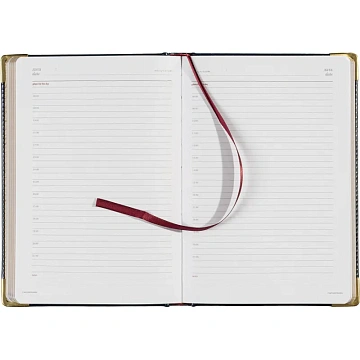 Ежедневник недатированный А5+, 145х205,Sidney Nebraska,син,з.уг 3-128/14