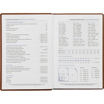 Ежедневник недатированный коричнев,А5,148х218мм,176л,ATTACHE Вива