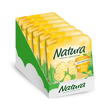 Сыр Natura Сливочный полутвердый нарезка 45%, 300г