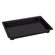 Контейнер для суши из полистирола черный 23.5 x 16.5 x 2.5см, 50шт