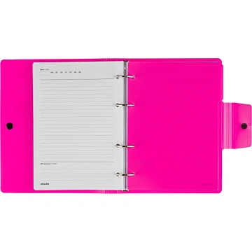 Ежедневник недатированный ATTACHE Digital розовый,А5, 272стр., на кольцах