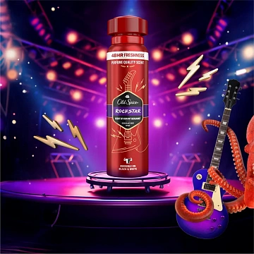 Дезодорант-спрей Old Spice Rockstar бергамот, 150мл