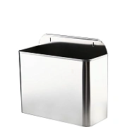 Мусорное ведро Nofer нерж.сталь 11л, настенное, 14098.2.S