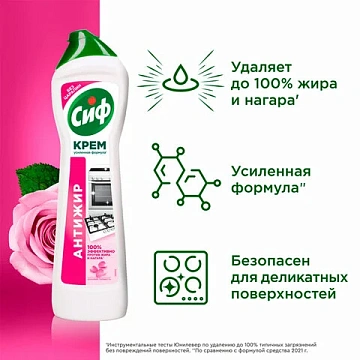 Чистящее средство 500 мл, CIF (Сиф) 'Розовая свежесть', крем