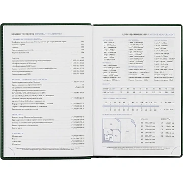 Ежедневник недатированный зеленый,А5,148х218,176л,ATTACHE Вива