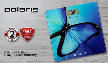 Весы Polaris PWS 1878DG Butterfly электронные напольные