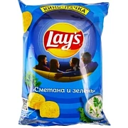 Чипсы Lays сметана/ зелень, 225г