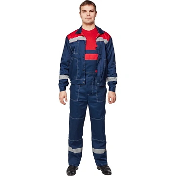 Костюм лет муж (куртка, пк) л20 син/крас 96-100/170-176 (Арсенал-СП)