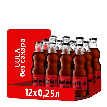 Напиток газированный Добрый Cola без сахара, 250мл