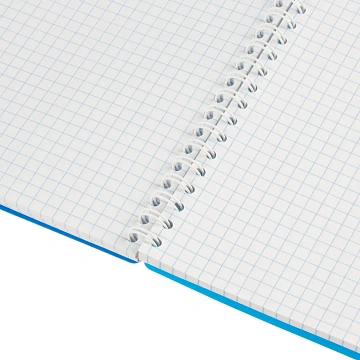 Бизнес-тетрадь А4 96л. Attache Economy, гребень,пласт.обл,синий, клетка